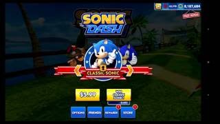 Sonic Dash - Classic Sonic / Green Hill Zone Gameplay 2016 Widescreen!! HD