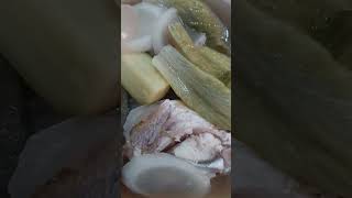 Fish sherry Sinigang for my lunch #shortvideo #viral #asmrfood #satisfying #ytshorts #ofwlife #aris