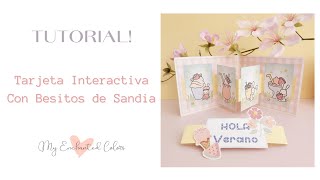 Tarjeta Pop up interactiva para @elscrapnocaduca 💕🥰 super fácil!