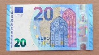 New 20 Euro Banknote (Twenty Euro / 2015) Obverse & Reverse