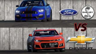 Forza 7 | Ford Mustang GT350 vs Camaro ZL1 | Top Gear Track Battle!