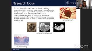 Dr. Ruth Baker - Identifiability and inference in cell biology.