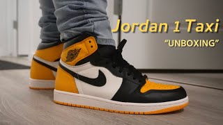 Air Jordan 1 TAXI Yellow Toe Unboxing & On Feet Video