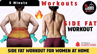 SIDE FAT WORKOUT FOR WOMEN AT HOME  By 5 Minute Workouts