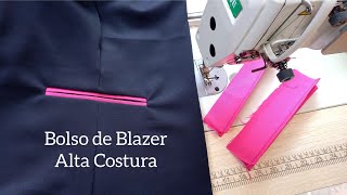 COMO COSTURAR BOLSO EMBUTIDO EM BLAZER Dicas de costura para iniciantes