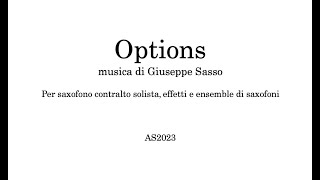 Options - musica di Giuseppe Sasso