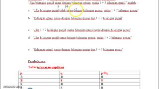 Cara Mengerjakan soal Logika matematika pada soal SBMPTN