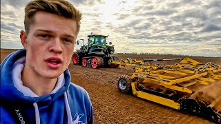 XXL SEEDING site in FRANCE 🇨🇵 | semoir 12m & CLAAS Axion TT 960 |