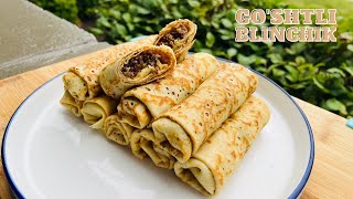 Mazali Go'shtli Blinchik | Блинчики с Мясом