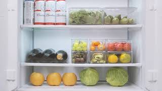 Fridge Organization idea and hacks ---6PCS Fridge sorted storage box.