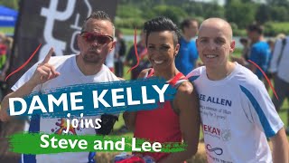 Kelly joins Steve and Lee on the 500th day of their 3 year running challenge