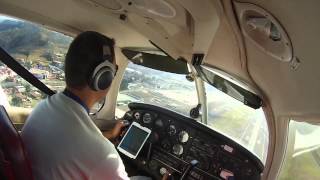 Landing at Tenerife Norte cockpit view