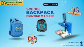 School bag Printing machine, How print photo on bag #sublimation #schoolbag