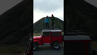 Driving the Land of Sea at Mt Bromo in our Land Cruiser felt pretty badass. #eastjava #bromo