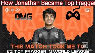 How Jonathan Became Top Fragger in pmwl Pubgmobile || Jonathan 2nd top Fragger in pmwl || ENTITY TSM