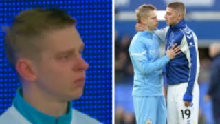 UKRAINE Football Tribute Zincheko in Tears before Everton vs Mancity💛💙🇺🇦🇺🇦🇺🇦