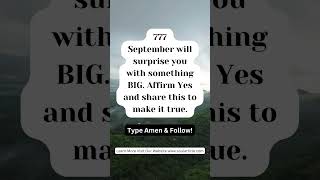 777: A September Surprise Awaits - Affirm and Share for Big Results!