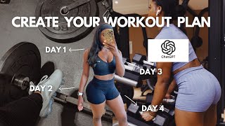 How to create a workout plan with Chat GPT | DIY