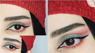 مكياج عيد رأس السنة🎄2022 / لوك الكرسمس Christmas New Year's Day makeup