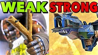 Ranking Every Weapon Weakest To Strongest In Ark!