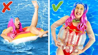 WOW!! DIY BOTTLE FLOAT and More Summer Beach Gadgets You Need! 🌊☀️