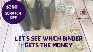 LET'S SEE WHICH BINDER GETS THE MONEY!  ||  $260  ||  SCRATCH OFF SAVINGS WITH A TWIST