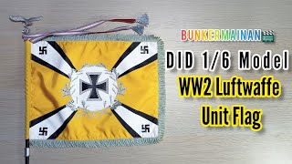 Luftwaffe Flag Miniature 1/6 by DID WW2 Standarte Bearer Bendera