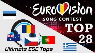 Eurovision 2017 - My top 28 (so far)