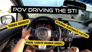 POV DRIVING OF STUPID LOUD STRAIGHT PIPED WRX STI ELH EWG MEXICO AND MOUNTAIN RUNS *BURBLE TUNE*