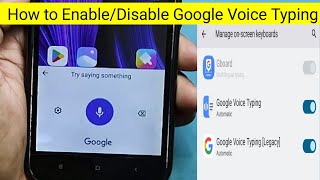 How To Enable/Disable "Google Voice Typing(Android)" || Google Voice Typing To Gboard Keyboard