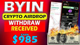 Byin Airdrop - Byin Airdrop Withdraw Process - Byin Withdraw kaise Karen - Byin Airdrop Withdrawal