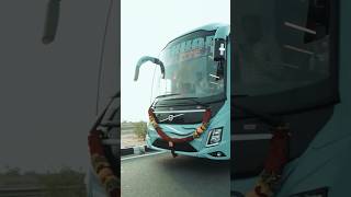 VOLVO 9600 LUXURY BUS ON INDIAN HIGHWAY.