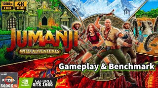 Jumanji: Wild Adventures | Ryzen 5 5600X | GTX 1660 | 16GB Ram | Pc Gameplay & Benchmark