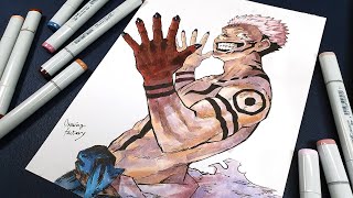 Drawing Yuji Itadori - Jujutsu Kaisen | 呪術廻戦 虎杖 悠仁 | 주술회전 이타도리 유지