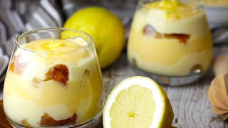 Tiramisú de limón | con crema de limón o lemon curd sin lactosa ¡BRUTAL!