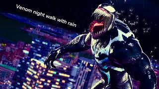 Venom night walk with rain ( Spider-Man 2 ps5 )