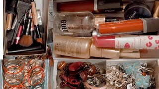 asmr organizing makeup no talking