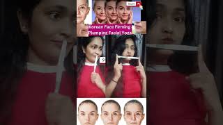 Korean face firming &pluming facial yoga #faceexercises #beauty #faceyoga #facefatloos #facefitness