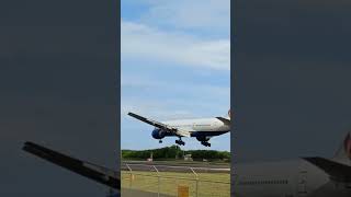 British Airways Boeing 777 arrival into Tobago