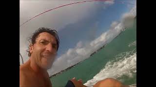 wake surf session, South Beach, Miami, Florida