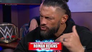 Roman Reigns has something to say Sami Zayn before Royal Rumble... OMG🤯🔥| #wwe Royal Rumble 2023