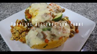 ZAPALLOS RELLENOS CON CARNE I Recetascocinaperuana I