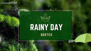 50+ Inspiring Rainy Day Quotes I Rainy Day Quotations