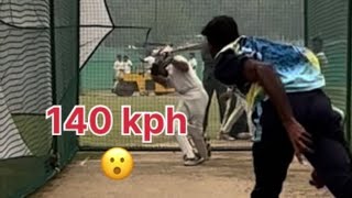 Facing fast bowler , 140 kph ki bouncer 😮😮 wait for last ball #cricket #indiancricket #cricketer