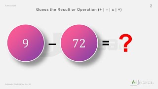 Arithmetic Test Game  No. 30 | Become a Math Genius | (-63)÷(9) | (9)+(-7) | (-16)–(56) | (2)–(-14)