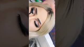 #shortvideo #makeup #artist #new  #heart #eye #eyemakeup #love #tiktok 'آموزش گذاشتن مژه طبیعی -#