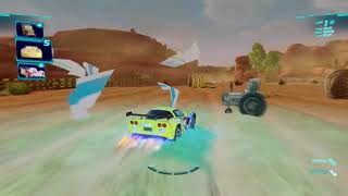 Cars 2 The Game:Jeff Gorvette-Canyon Run(Battle Race)