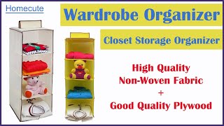 Homecute Wardrobe / Closet Storage Organizer