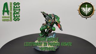 A WARPDUST HOBBIES CHARACTER SHOWCASE SERIES, DARK ANGELS LIEUTENANT IN PHOBOS ARMOR "ASTROVEL"