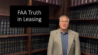 FAA Truth in Leasing